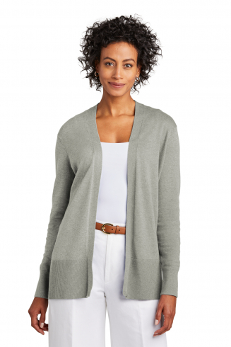 Custom Embroidered Brooks Brothers Women's Cotton Stretch Long Cardigan Sweater - BB18403 